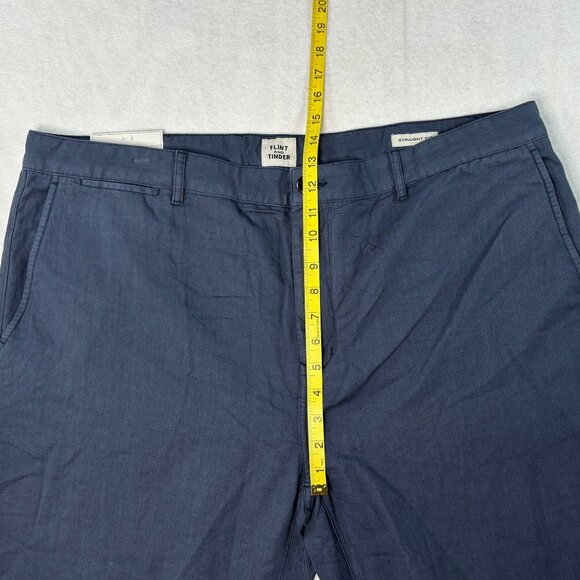 Flint and Tinder 365 Mens 42x32 Navy Blue Pants Casual Chinos Straight Leg - Picture 8 of 16